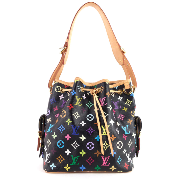 petit noé monogram multicolore canvas bag