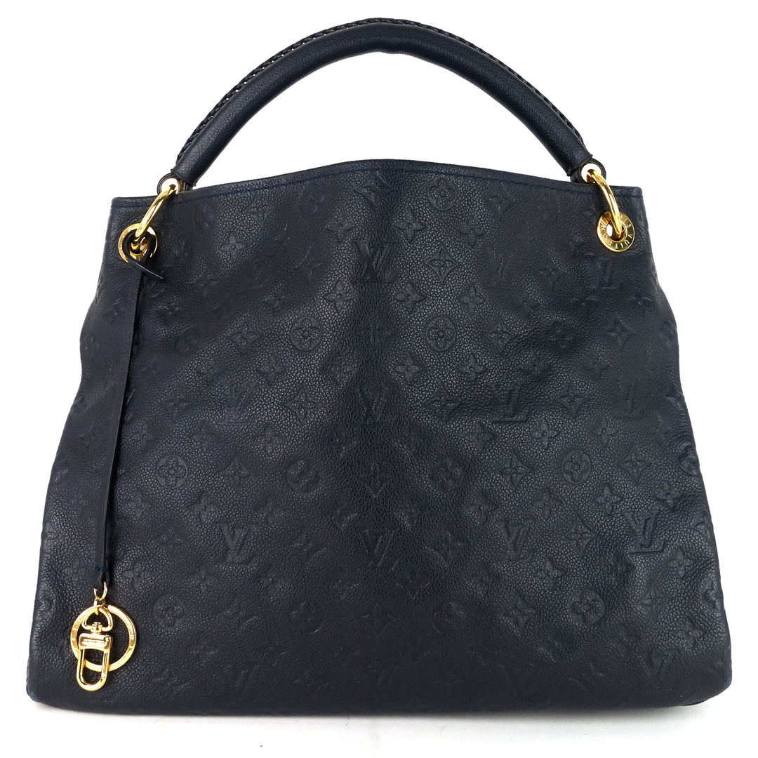 artsy mm monogram empreinte leather bag