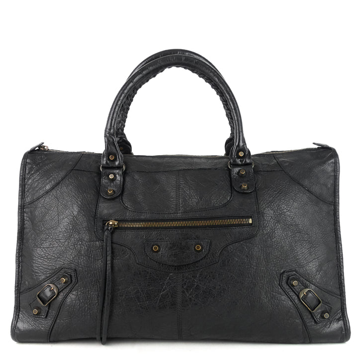 giant work lambskin handbag