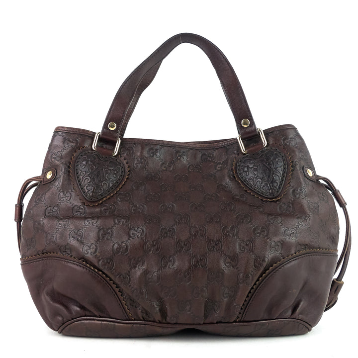 tribeca guccissima leather tote bag