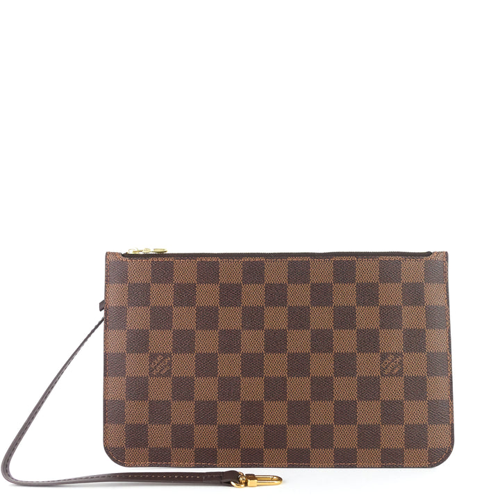 neverfull gm with pouch damier ebene tote bag