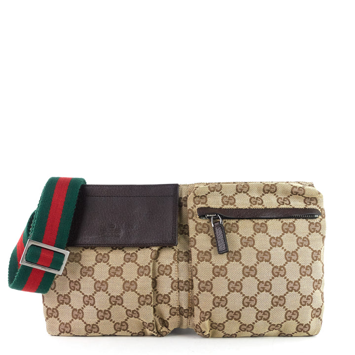 monogram canvas belt bag