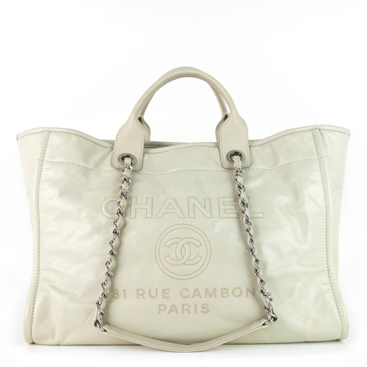 deauville large calf leather bag