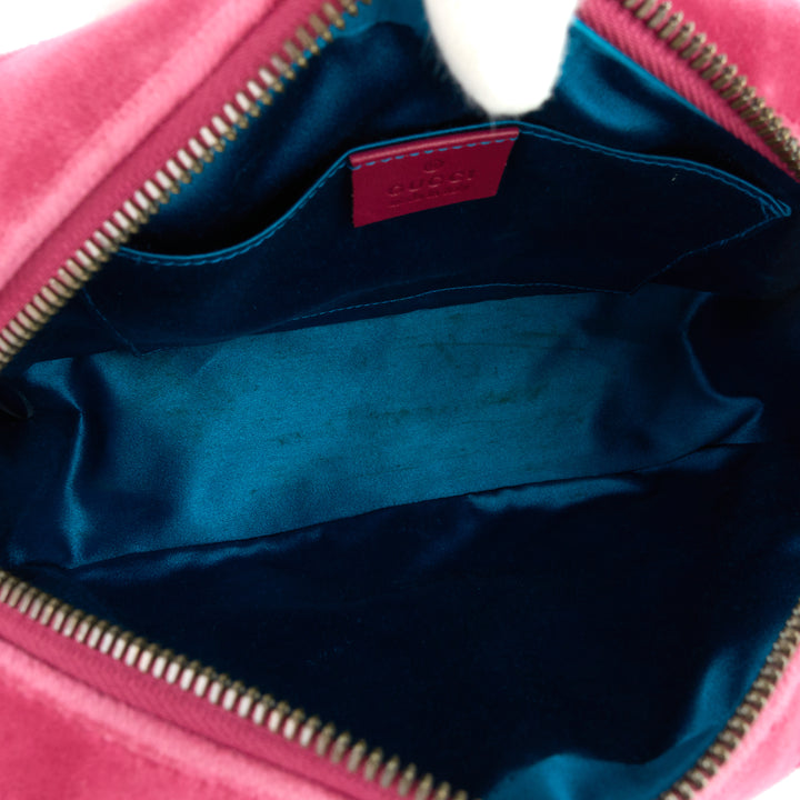 marmont 2.0 fuchsia velvet shoulder bag