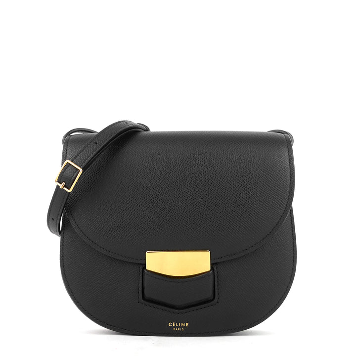 trotteur small calfskin leather bag