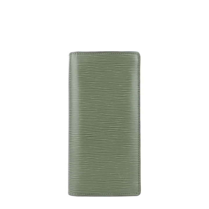 Brazza Green Epi Leather Wallet