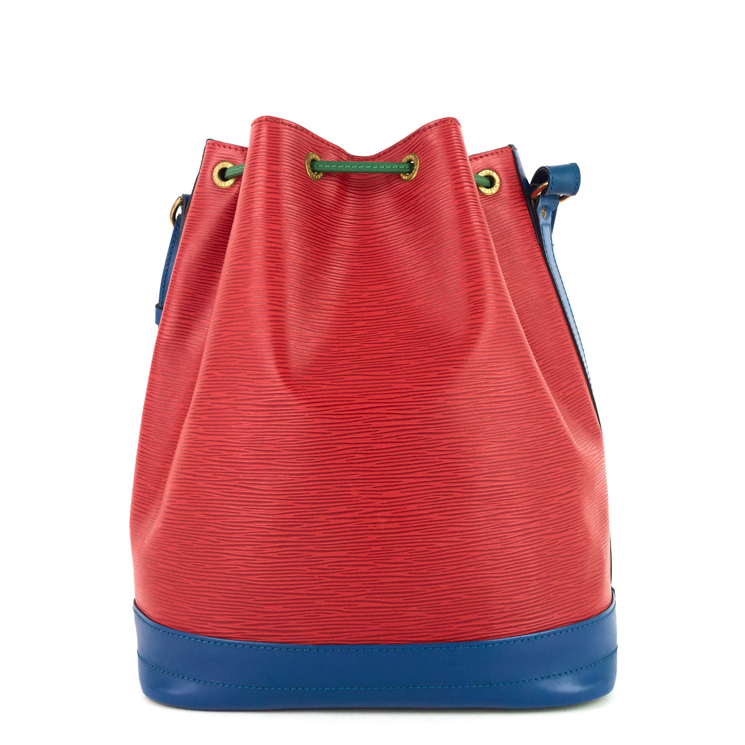 noé large multicolor epi leather bag