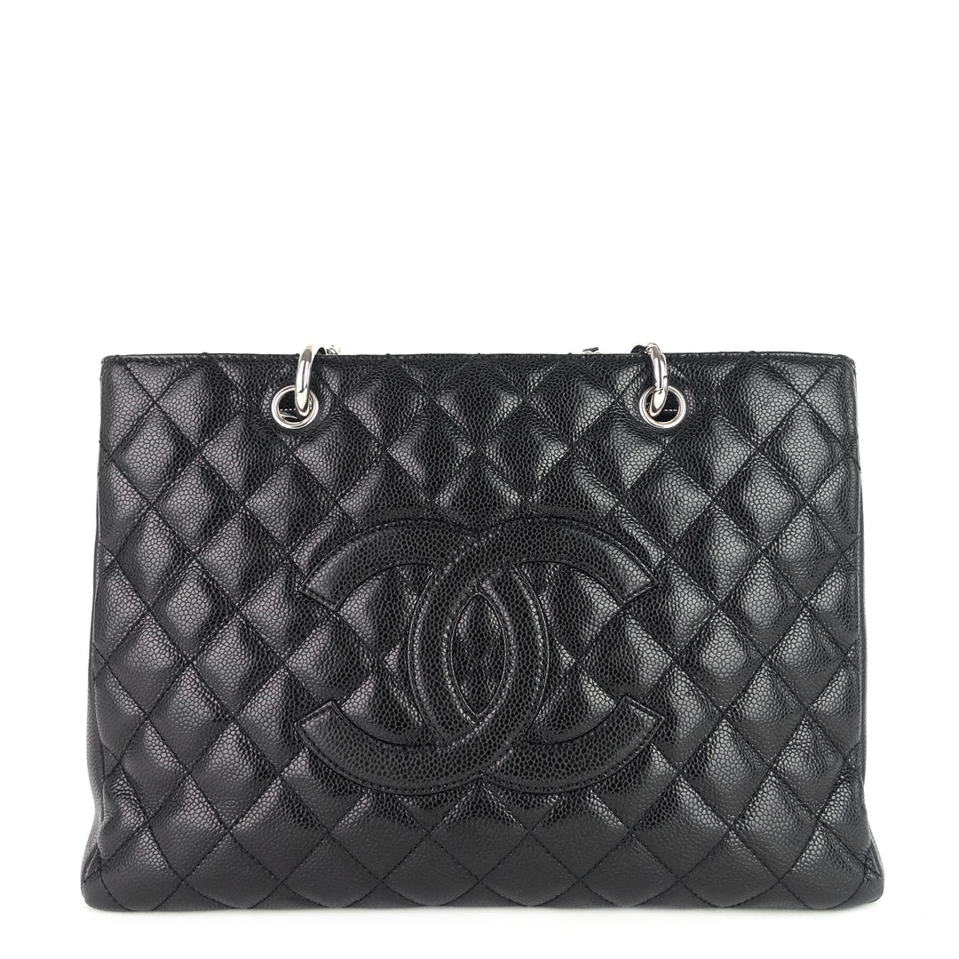 grand shopping tote gst caviar leather bag