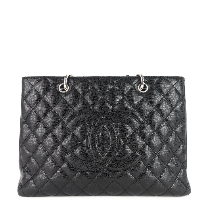 grand shopping tote gst caviar leather bag