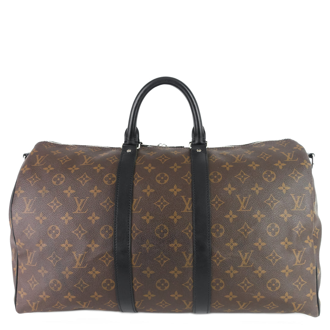 keepall 45 bandoulière macassar monogram canvas bag