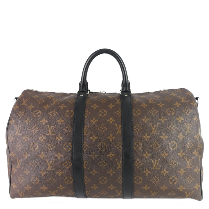 keepall 45 bandoulière macassar monogram canvas bag