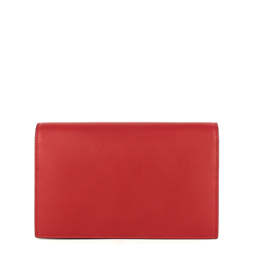 xl calf leather wallet on chain