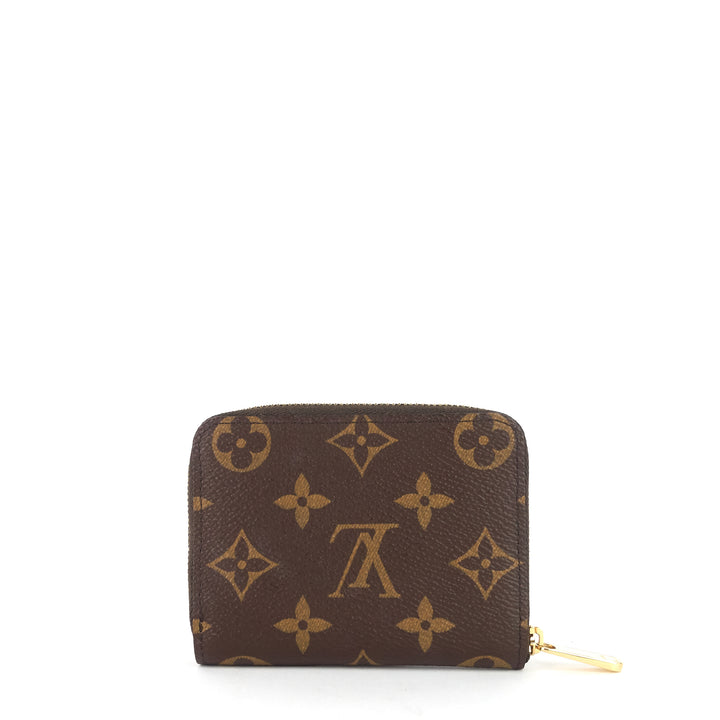 zippy monogram canvas coin purse