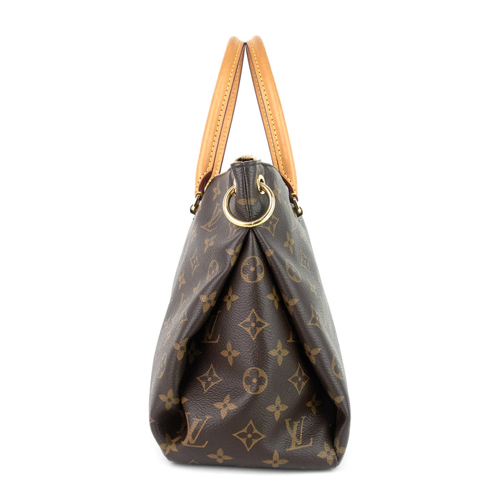 pallas monogram canvas shoulder bag