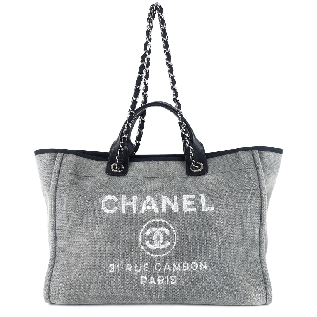 deauville medium canvas shopping tote bag
