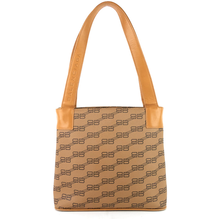 coated monogram canvas tote bag