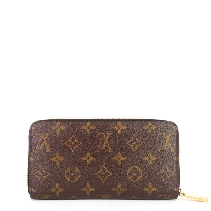 zippy monogram canvas wallet
