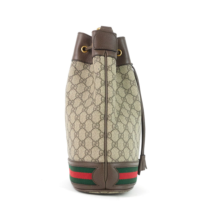 ophidia gg supreme canvas bucket bag