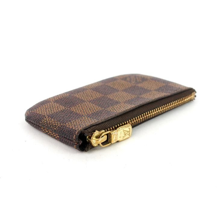 pochette cles damier ebene key pouch