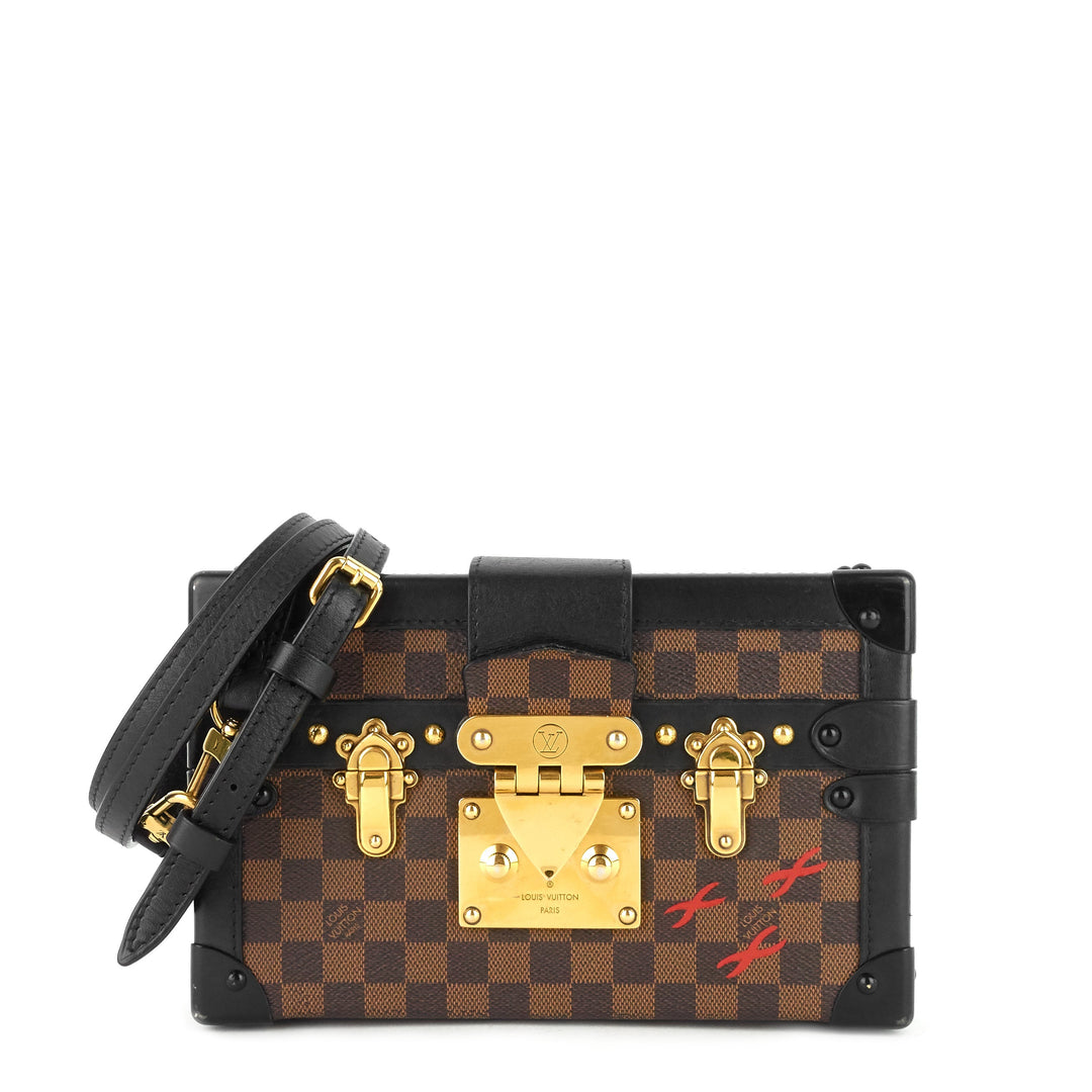 petite malle damier ebene cavas bag