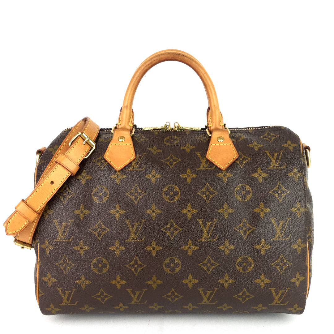 speedy 30 bandouliere monogram canvas bag