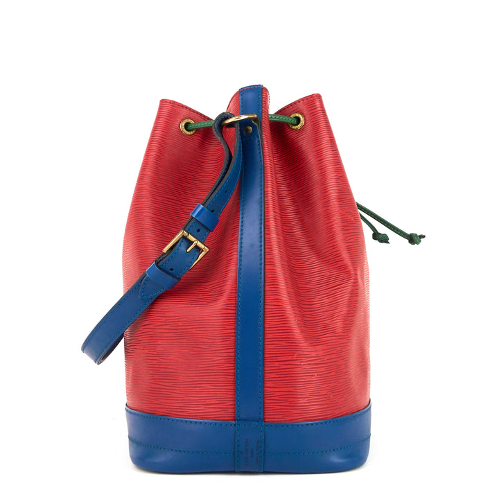 noé large multicolor epi leather bag