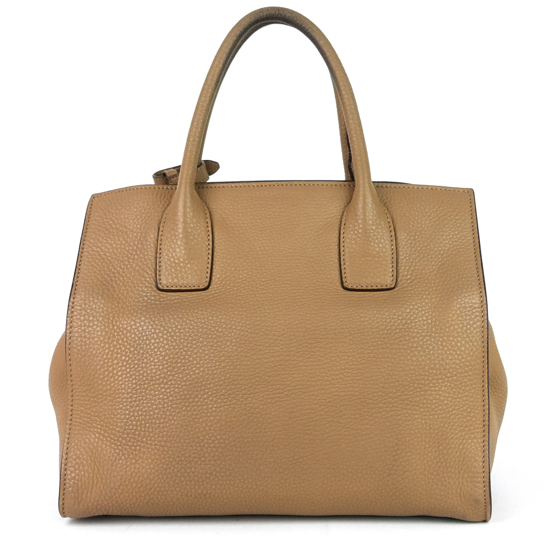 vitello daino leather tote bag