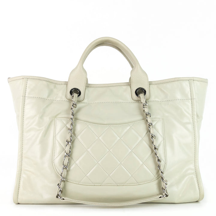 deauville large calf leather bag