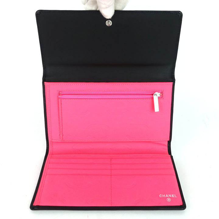 cambon ligne trifold lambskin leather wallet