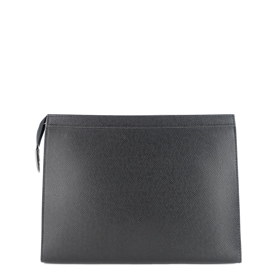 voyage mm taiga leather pochette bag