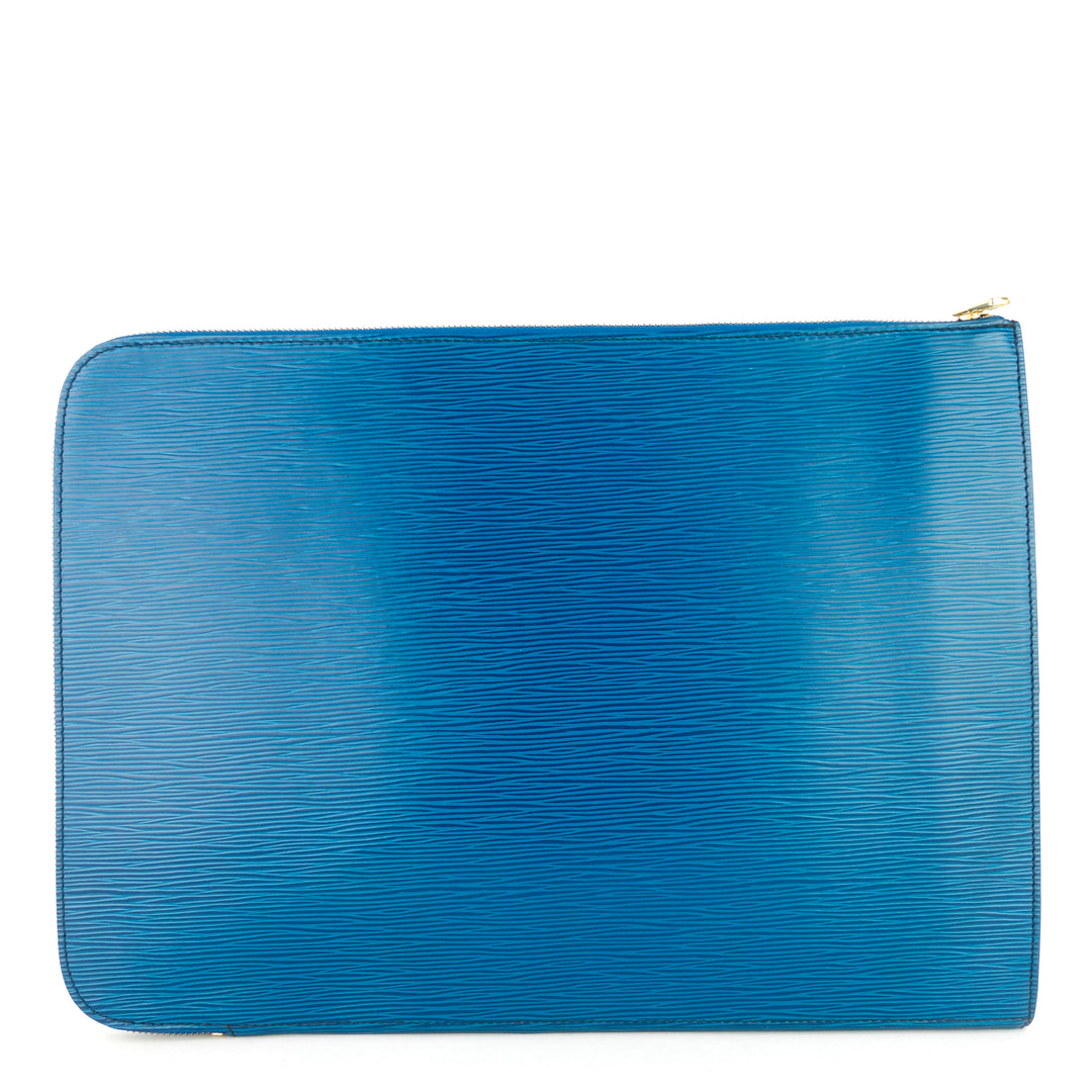 poche documents portfolio epi leather pouch