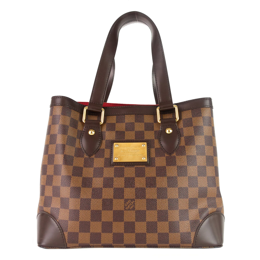 hampstead pm damier ebene canvas bag