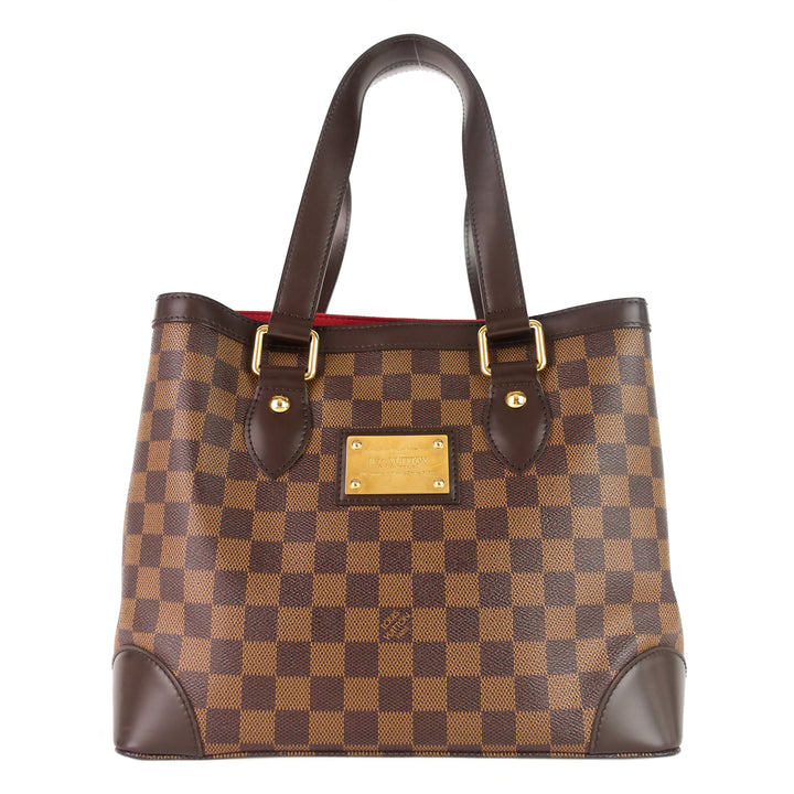 hampstead pm damier ebene canvas bag