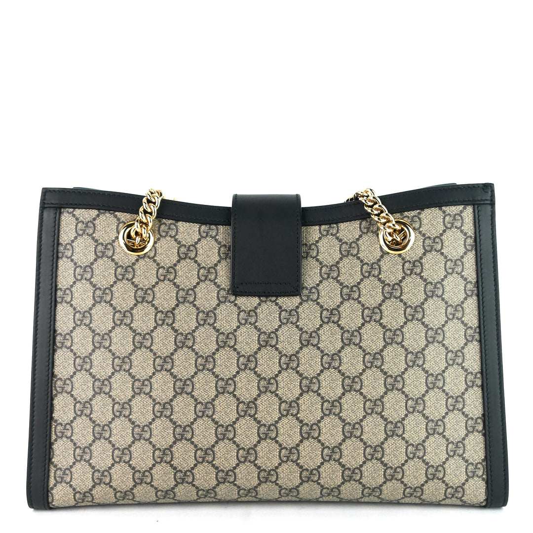 medium supreme gg canvas padlock shoulder bag