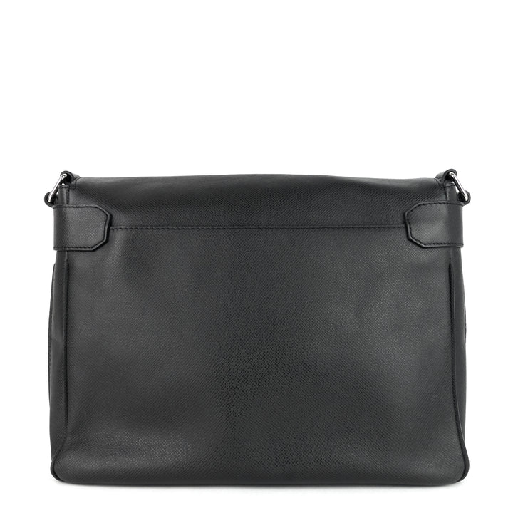 roman mm taiga leather messenger bag