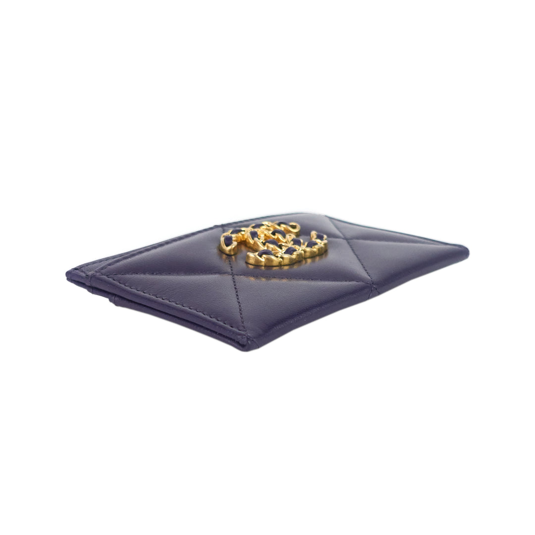 classic lambskin leather card holder
