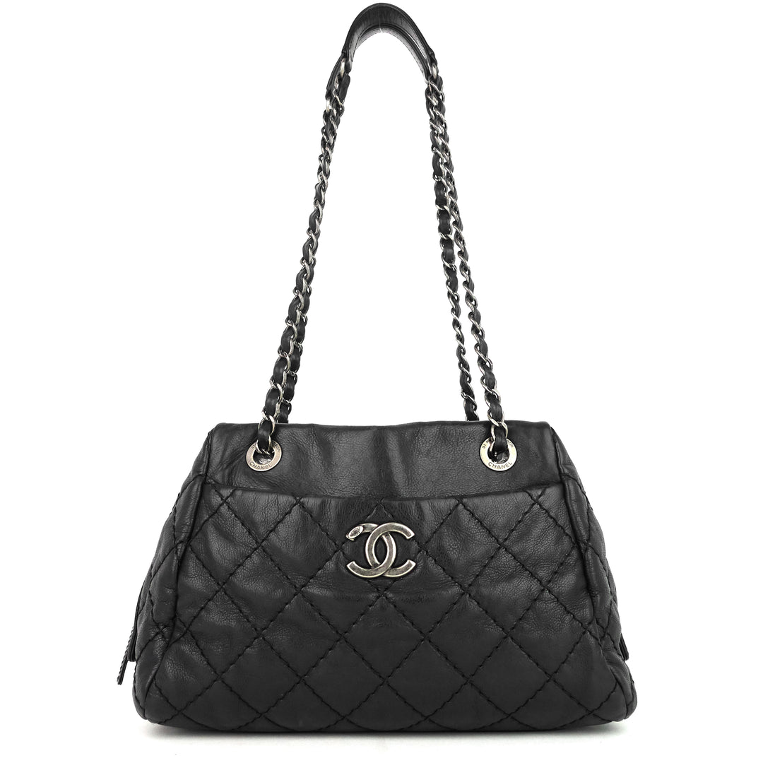 stitch it small calfskin shoulder bag