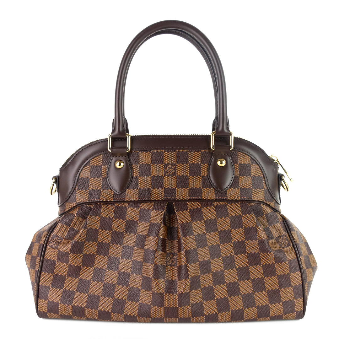 trevi pm damier ebene canvas bag
