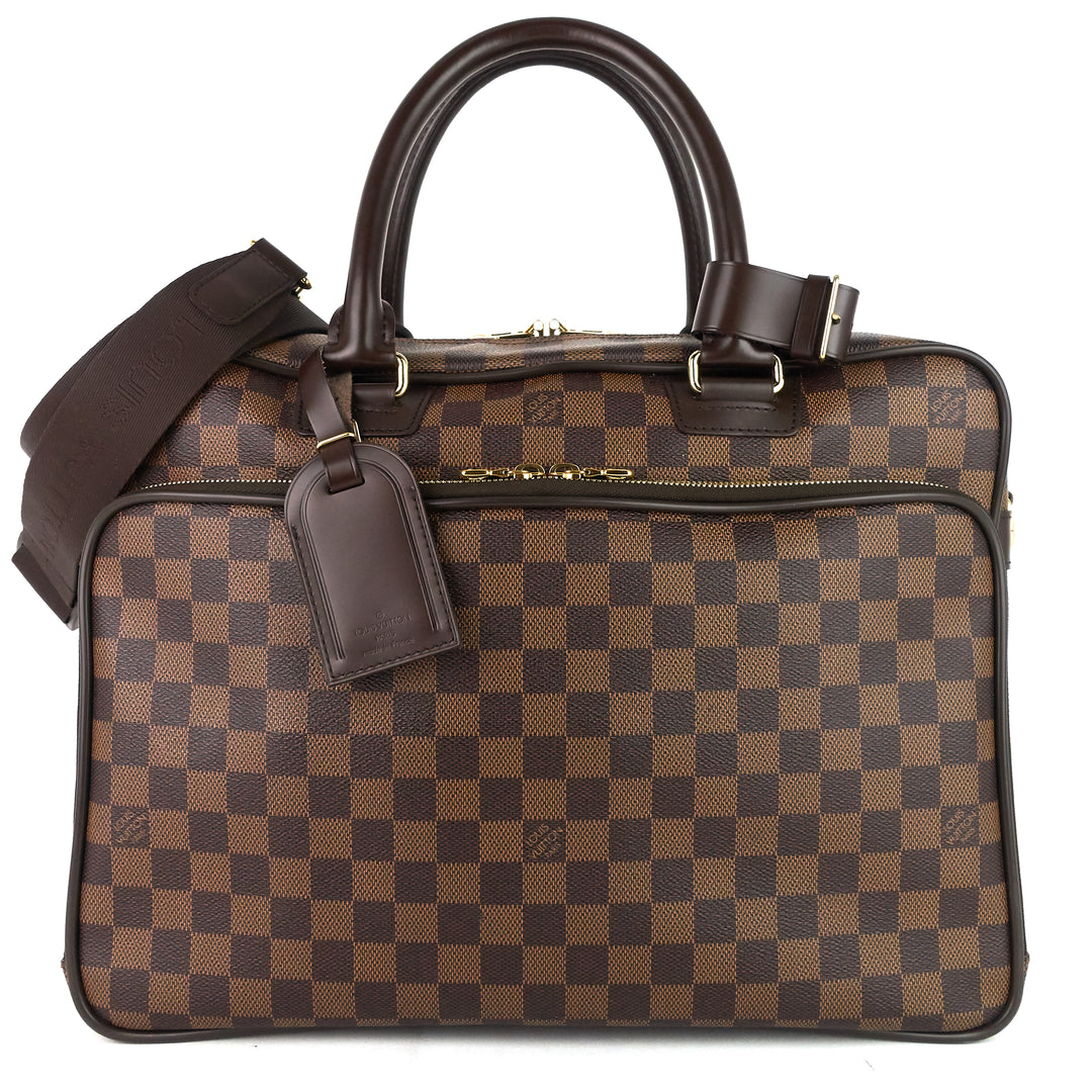 icare damier ebene canvas computer bag