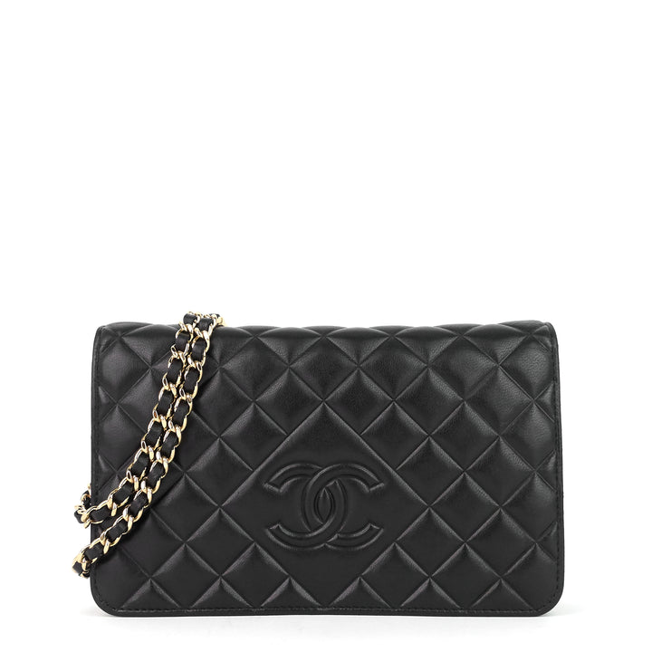 cc timeless lambskin wallet on chain woc