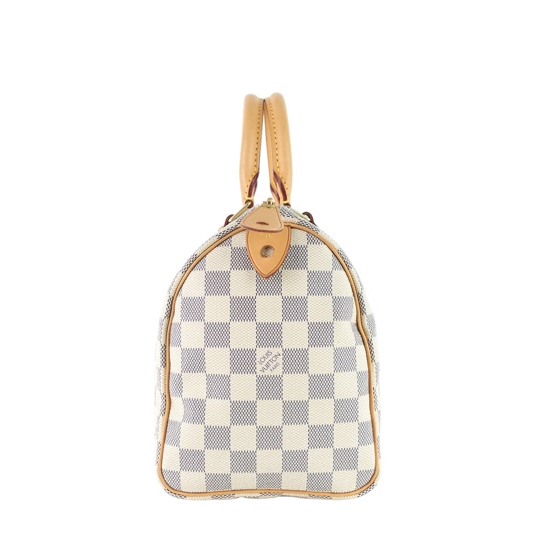 speedy 25 damier azur canvas bag