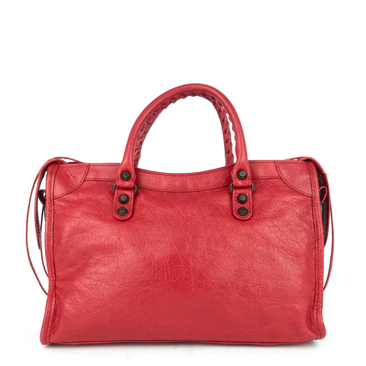 classic small agneau leather city bag