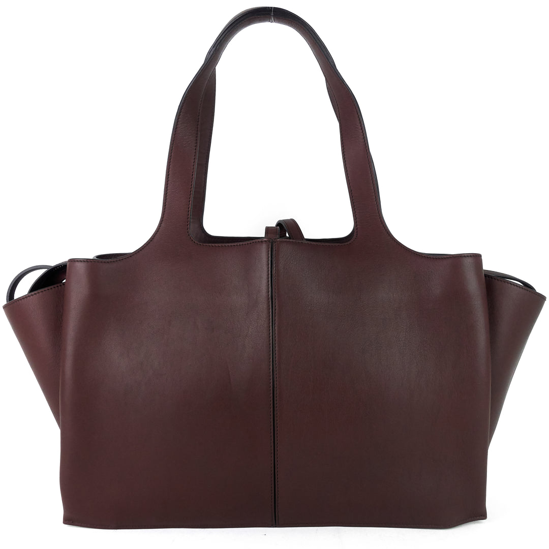 tri-fold medium calf leather bag