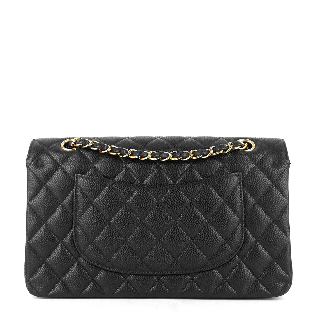 classic double flap medium caviar shoulder bag