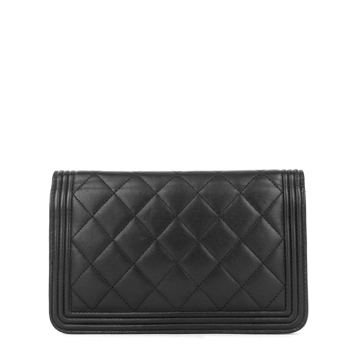 boy wallet on chain woc lambskin leather bag