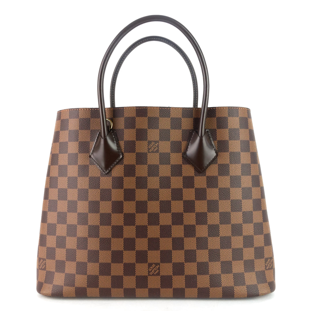 kensington damier ebene canvas tote bag