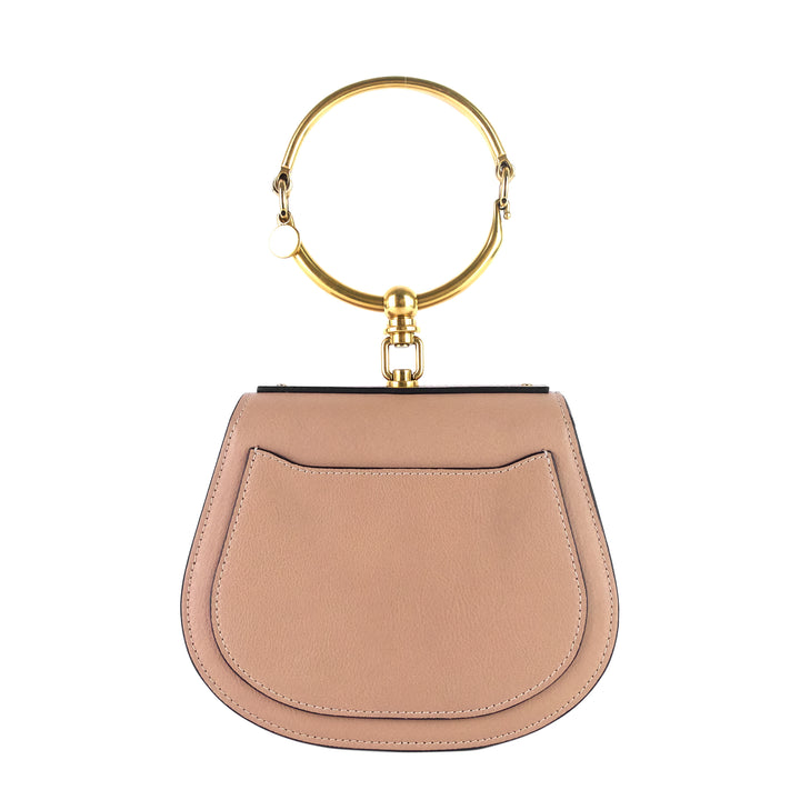 nile small calfskin leather bracelet bag