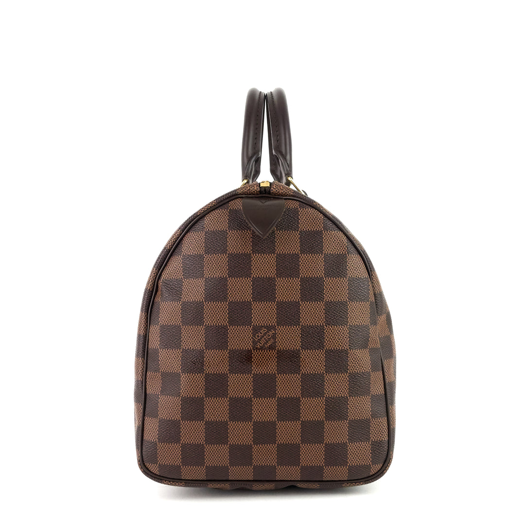 speedy 30 damier ebene canvas bag
