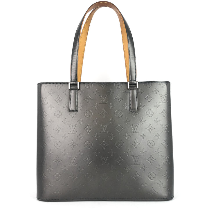 wildwood monogram mat leather bag