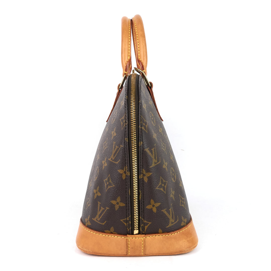 alma pm monogram canvas handbag
